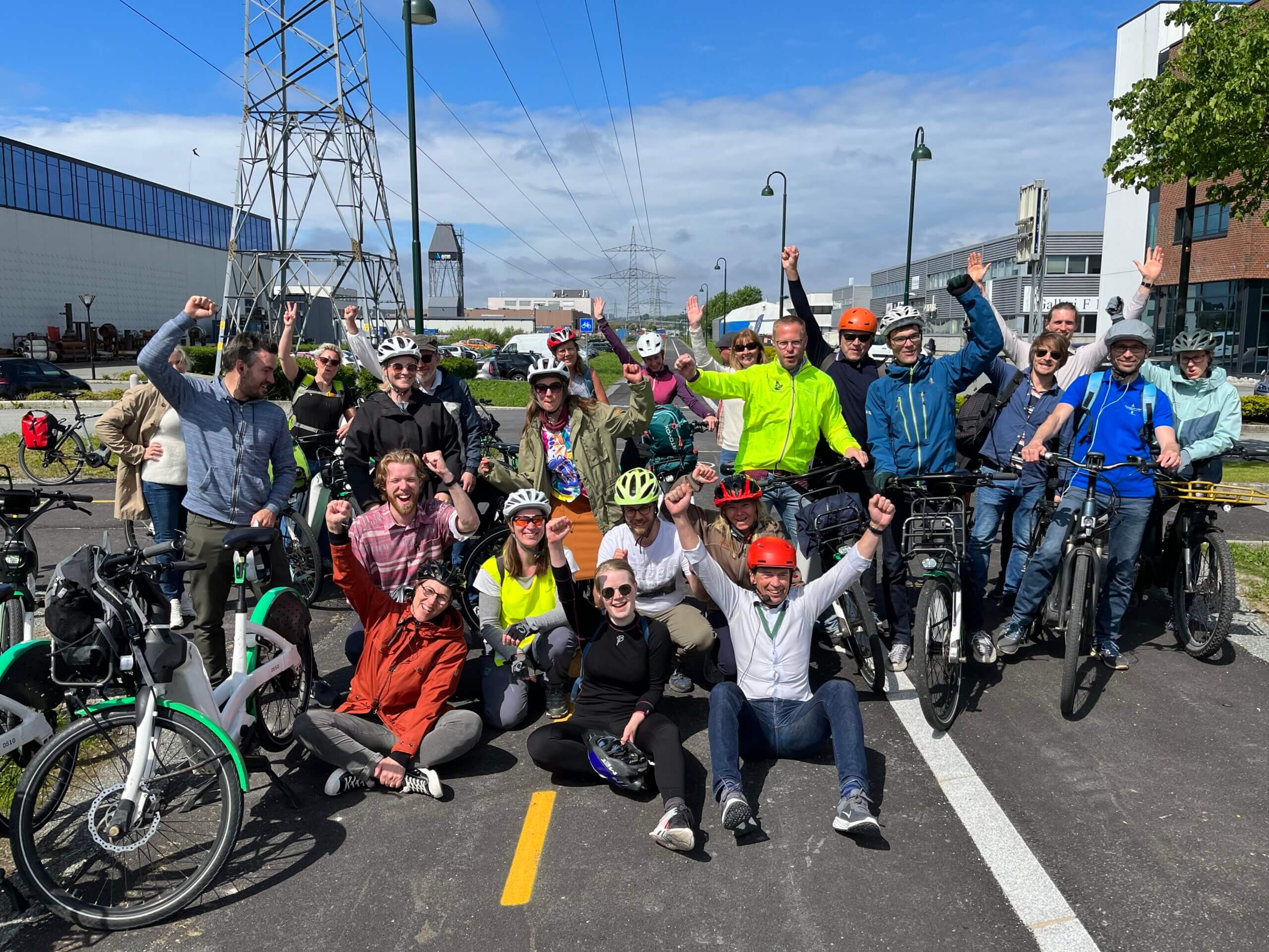 Denne gjengen fra det nasjonale sykkelnettverket fikk se løsninger på framkommelighet og mobilitet på Nord-Jæren.